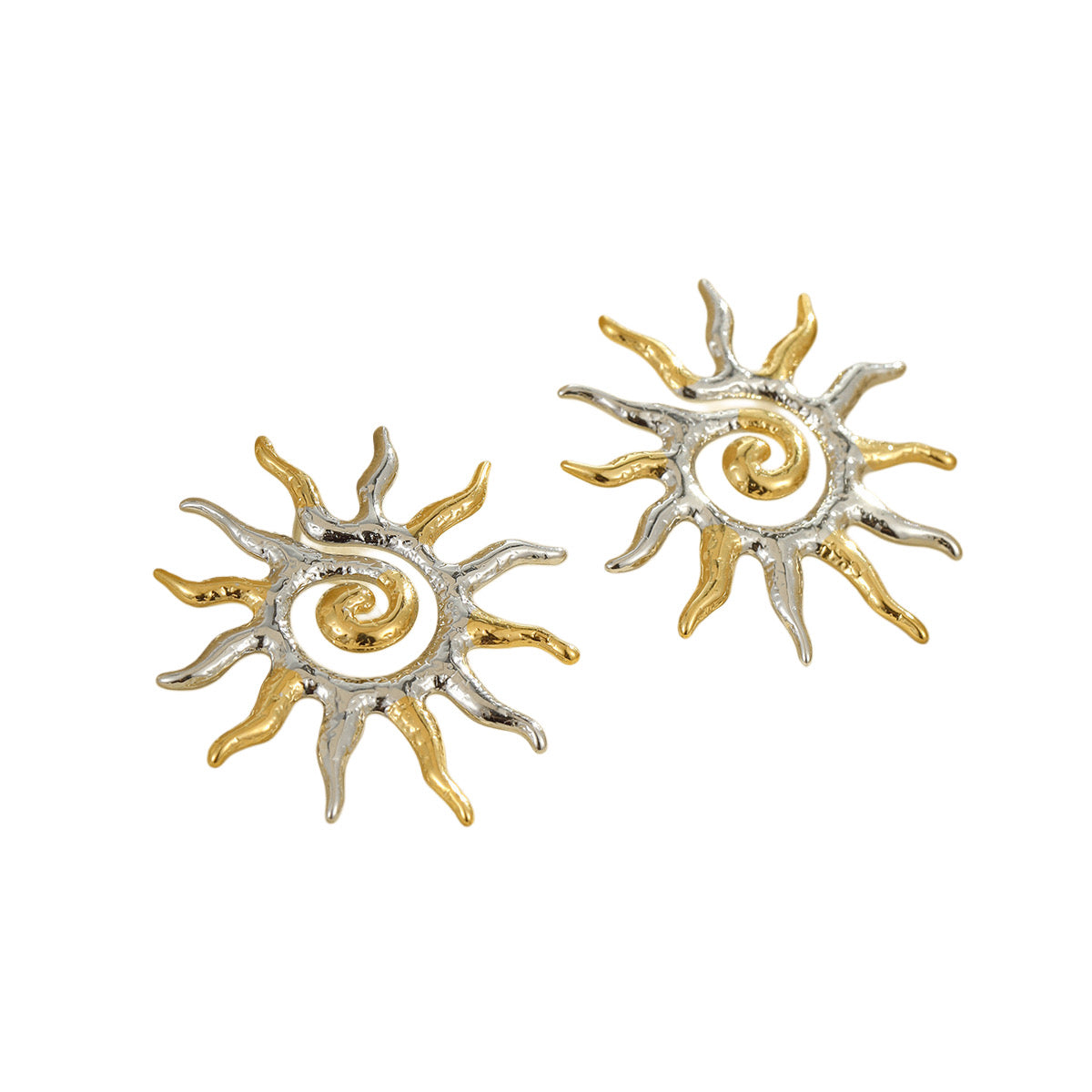 Two-Tone Sunny Earrings