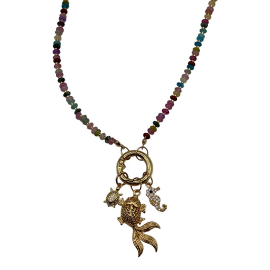 Multicolor Sea Life Necklace