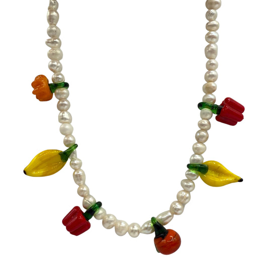Tutti-Frutti Pearl Necklace