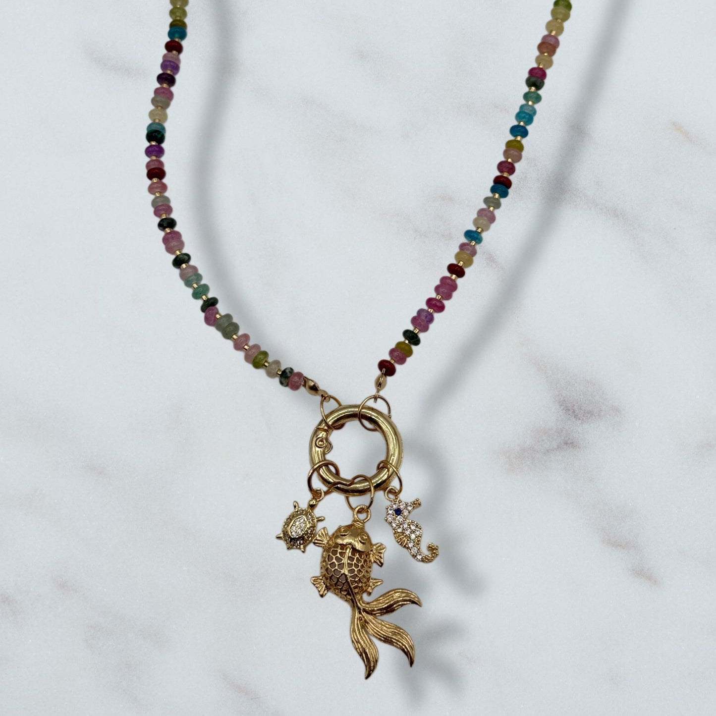 Multicolor Sea Life Necklace