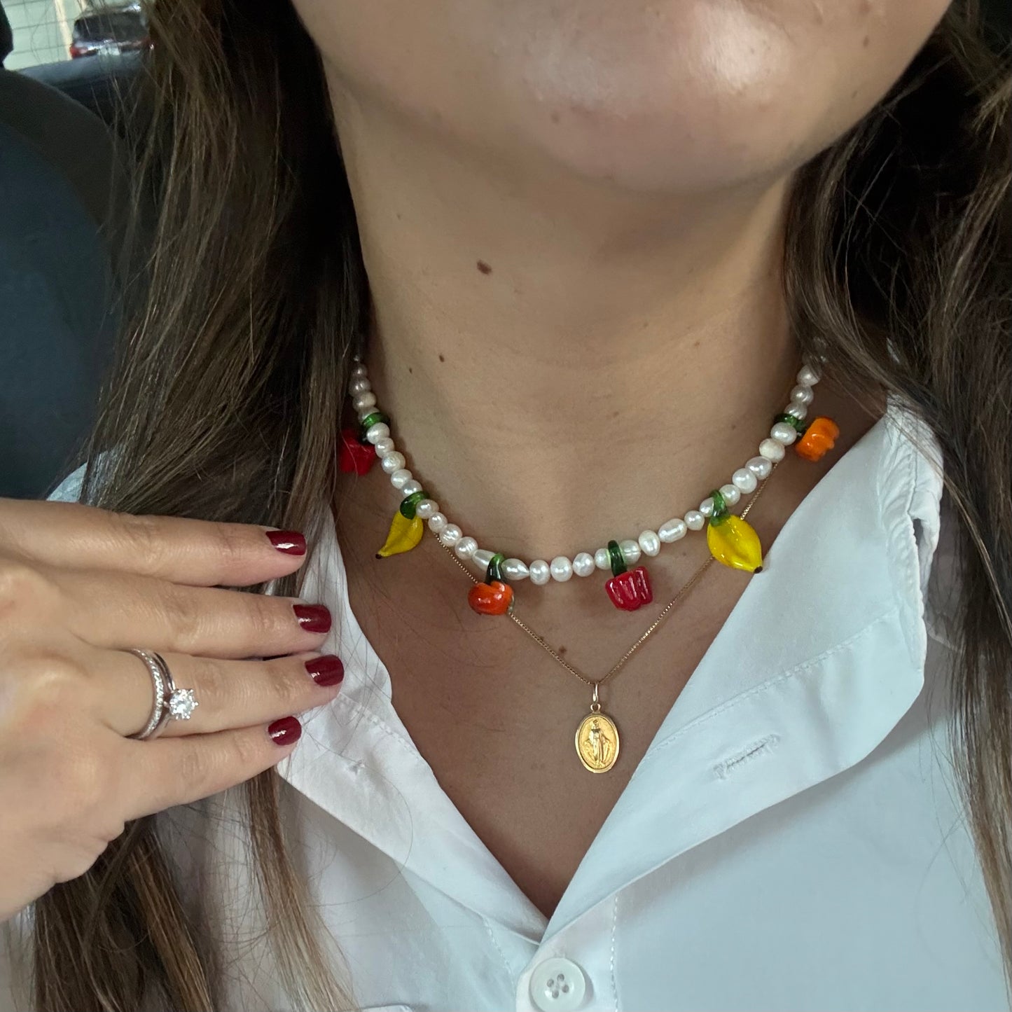 Tutti-Frutti Pearl Necklace